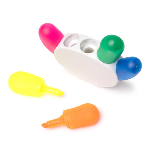 Subrayador 5 colores con forma de mano
