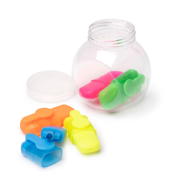 Set marcadores en frasco