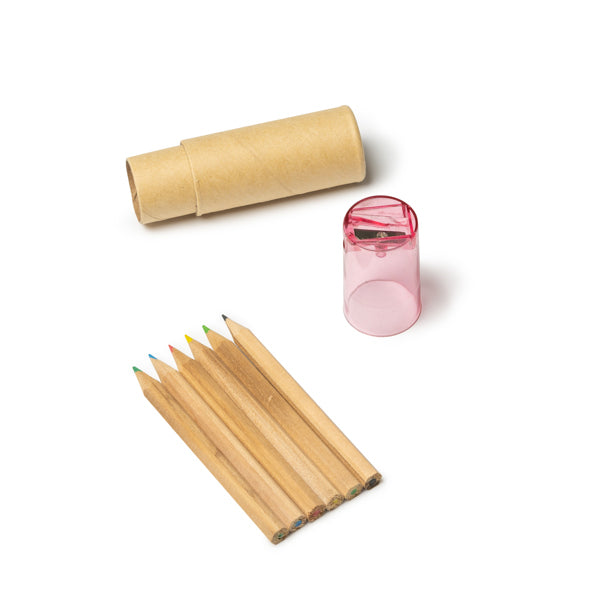Set 6 lapices con sacapuntas