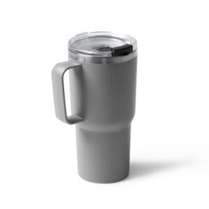 Taza de acero alta con tapa